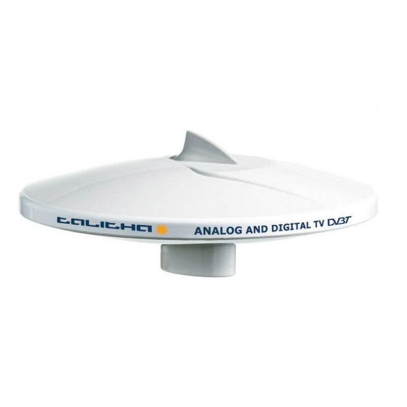Antenna TV terrestre Glomex 25 cm bianca