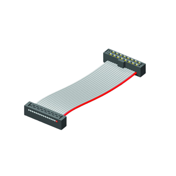 Cavo con connettore femmina IDC 16 vie, passo 2mm, 28 AWG