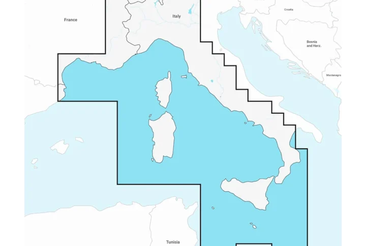Marine Charts Navionics + Mar Mediterraneo, Centrale e Occidentale - Carte nautiche-elmar global service