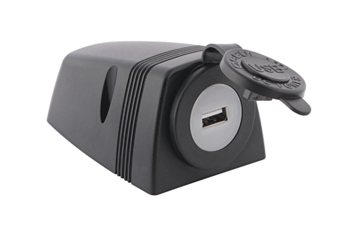 Presa USB con carenatura per fissaggio su piano osculati
